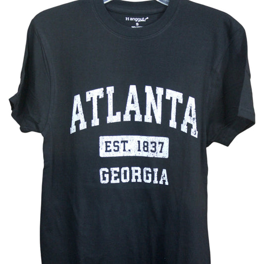 Atlanta Georgia est.1837 T-Shirt - Black