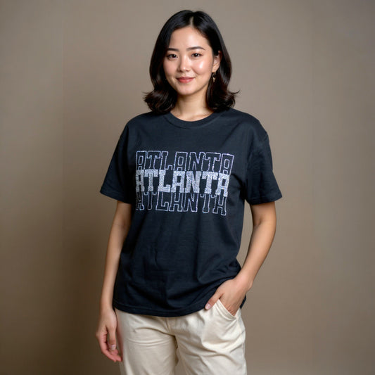 Sparkly Atlanta T-Shirt - Black