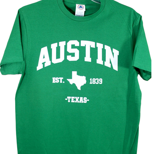 Austin Texas EST.1839 T-Shirt - Green