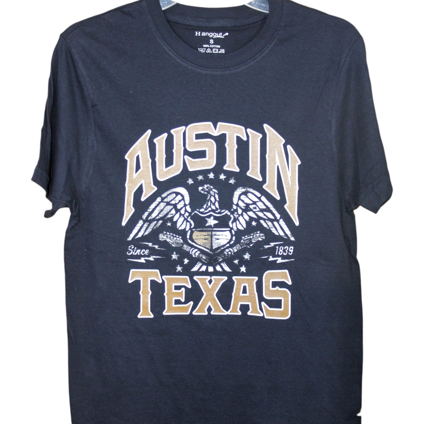 Austin Texas Eagle T-Shirt - Navy