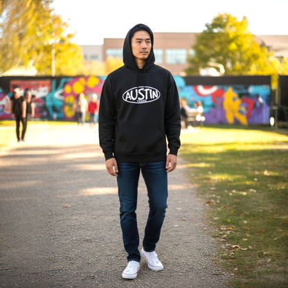 Austin Texas Hoodie - Black