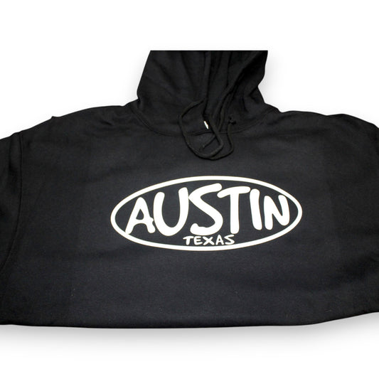 Austin Texas Hoodie - Black