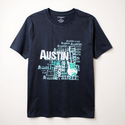 Austin Rocks T-Shirt - Navy