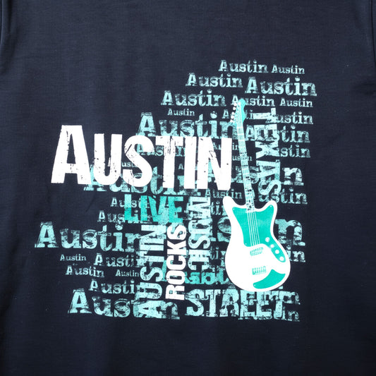 Austin Rocks T-Shirt - Navy