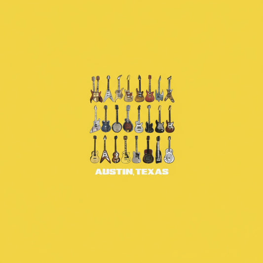 Austin Electric-Guitars T-Shirt - Yellow