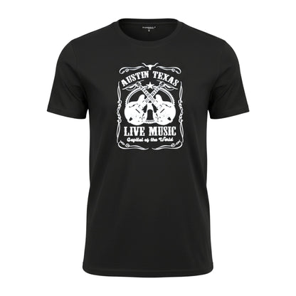 ATX Live Music Capital of the World T-Shirt - Black
