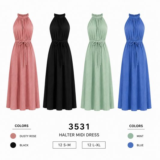Halter Midi Dress