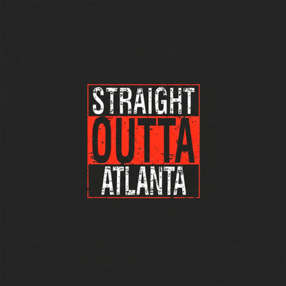 Straight Outta Atlanta T-shirt-Black