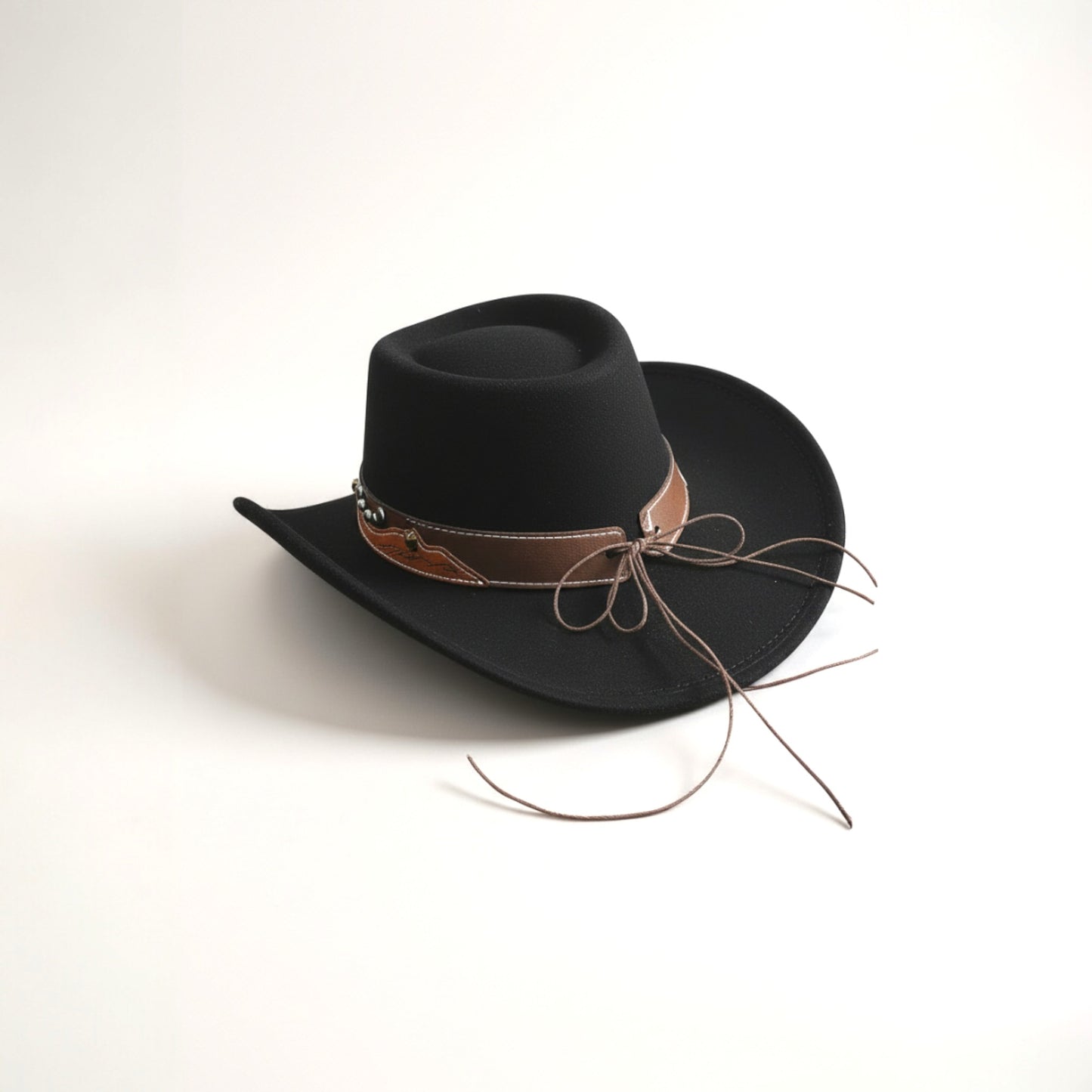 Longhorn strap leather Cowboy Hat-(1 DZN)