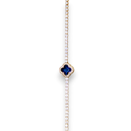 Blue Gem Alhambra Bracelet (1 Dzn)