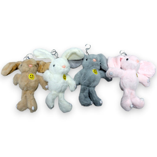 Bunny Smiley Face Keychain Set - 45532