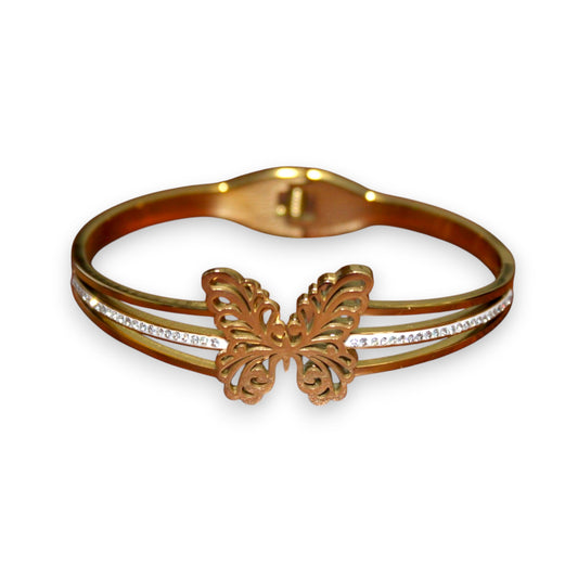 Butterfly Bangle - Gold (1 Dzn)