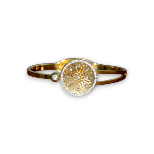 Sparkly Mandala Bangle - Gold (1 Dzn)