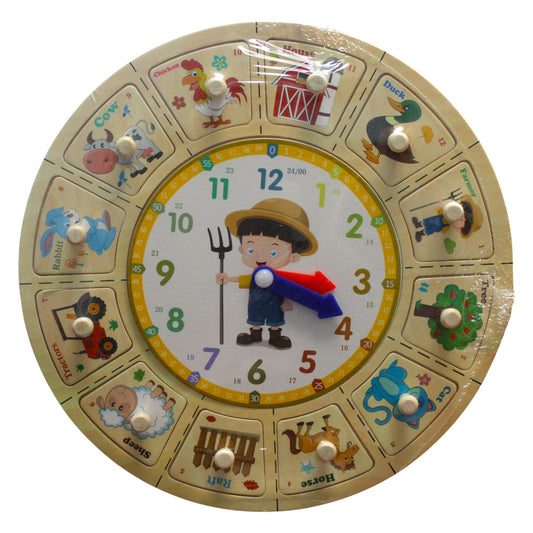 Farm Clock Puzzle (1 Dzn)