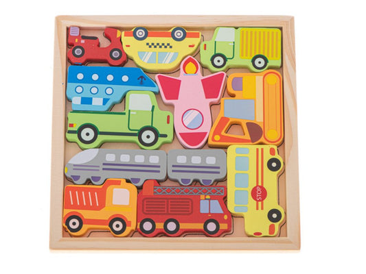 Wooden Creative Car Puzzle (1 Dzn)