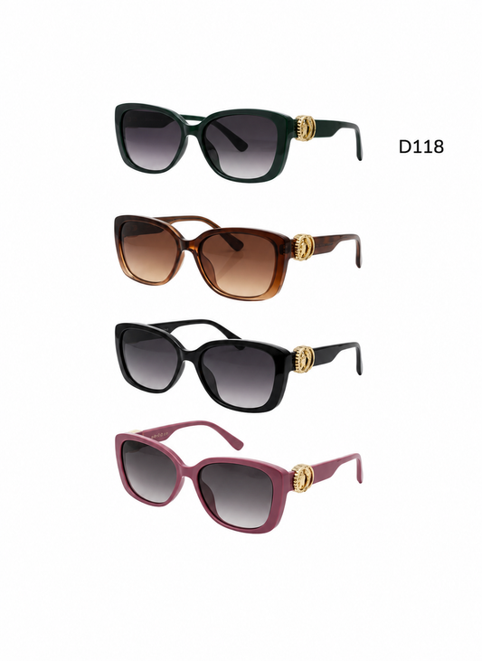 D118 THE CHIC RECTANGULAR SUNGLASSES- $30/DZN