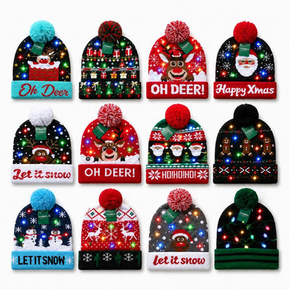 Light-up X-Mas Hats 96 pcs