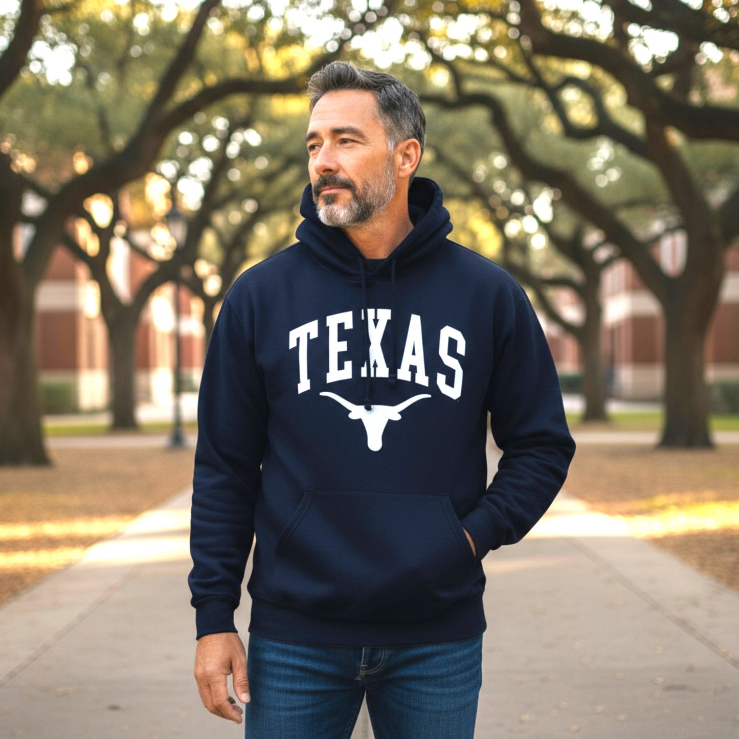 Texas Longhorn Hoodie - Dark Blue