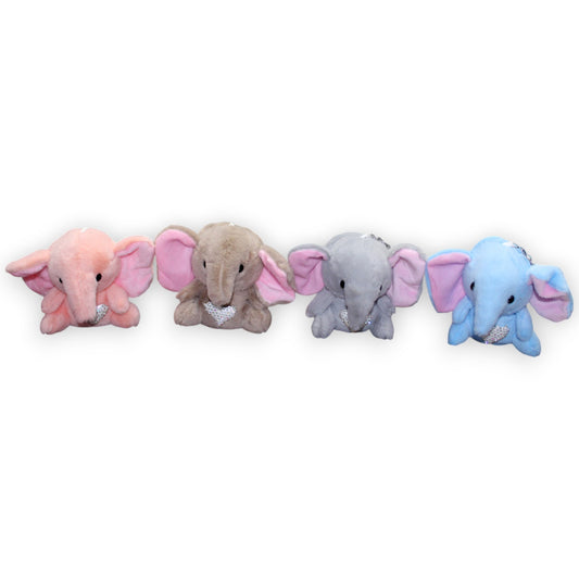 Elephant With Heart Keychain Set - 45531