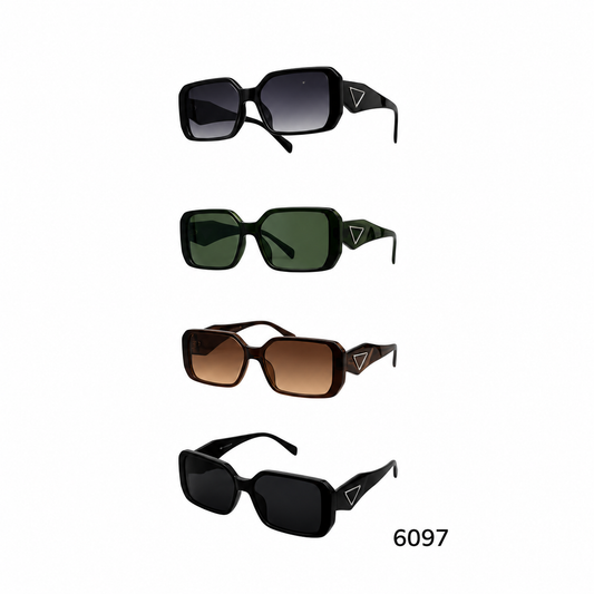 6097 Retro Square Sunglasses- 1 Dzn