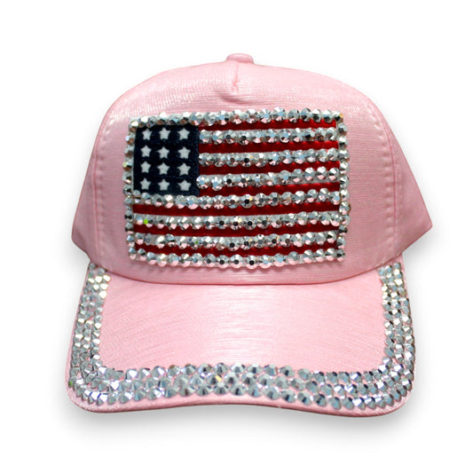Sparkly Flag Hat - Pink (1 Dzn)