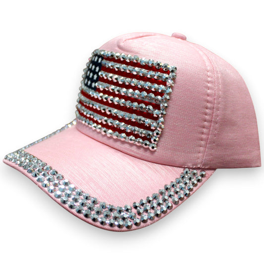 Sparkly Flag Hat - Pink (1 Dzn)