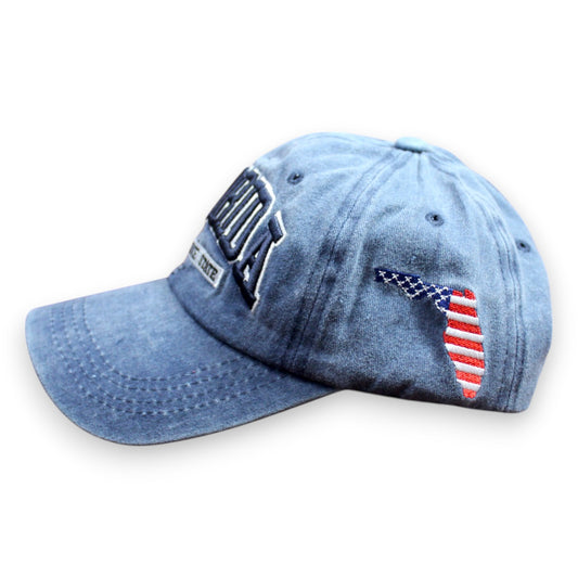 Florida Sunshine State Flag Hat - Blue (1 Dzn)