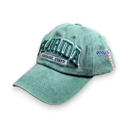 Florida Sunshine State Flag Hat - Green (1 Dzn)
