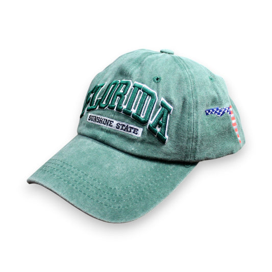 Florida Sunshine State Flag Hat - Green (1 Dzn)