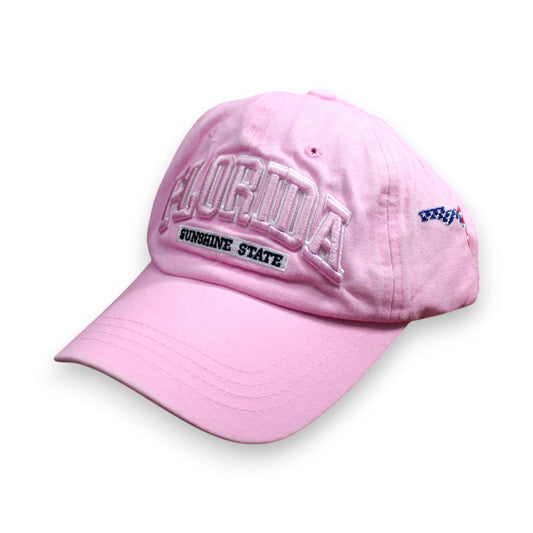Florida Sunshine State Flag Hat - Pink (1 Dzn)