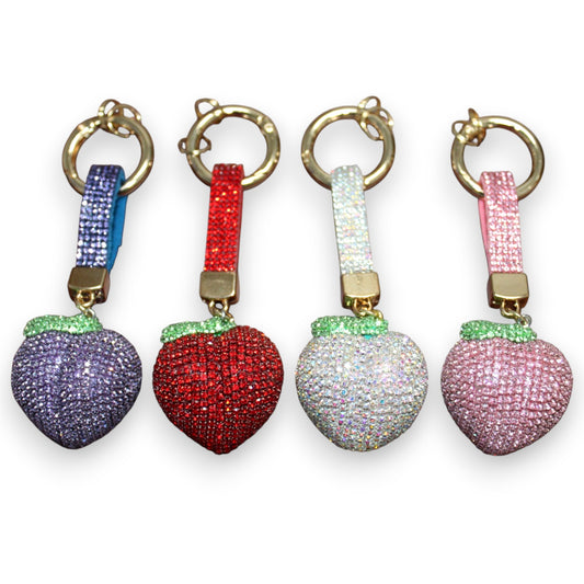 Sparkly Fruit Keychain Set