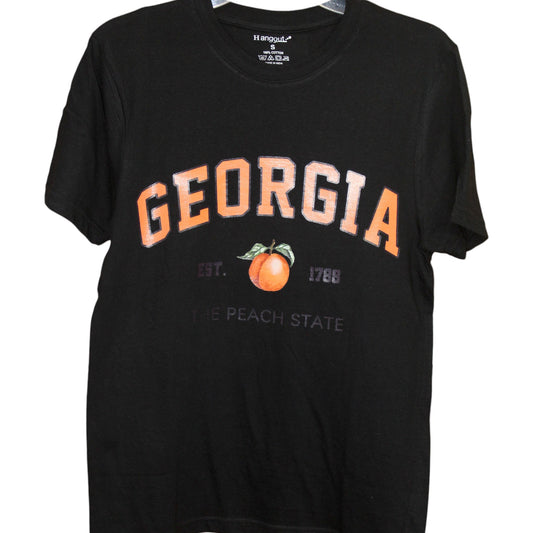 Georgia Peach State T-Shirt - Black