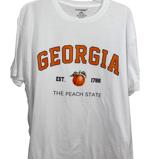 Georgia Peach State T-Shirt - White