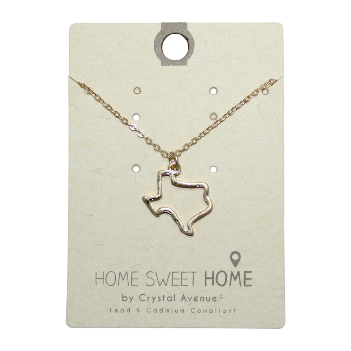 Texas Outline Necklace - 16326G (1 Dzn)