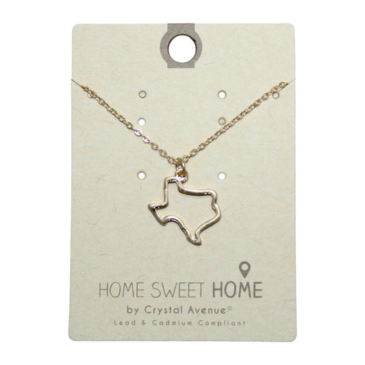 Texas Outline Necklace - 16326G (1 Dzn)