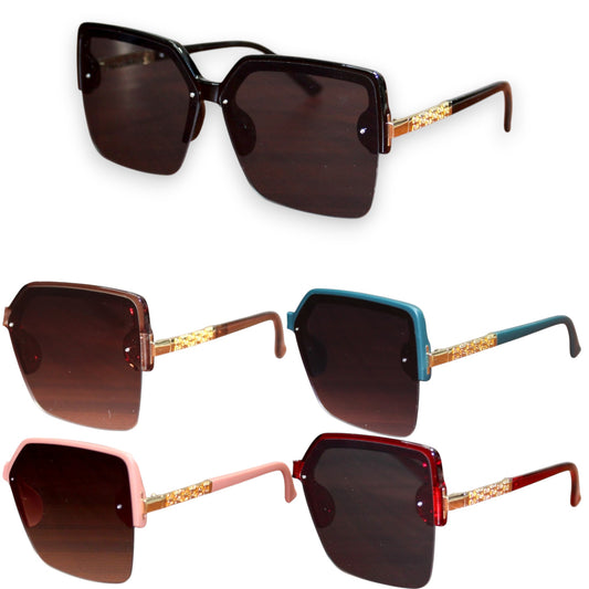 Gold Motif Sunglass Set - 23029