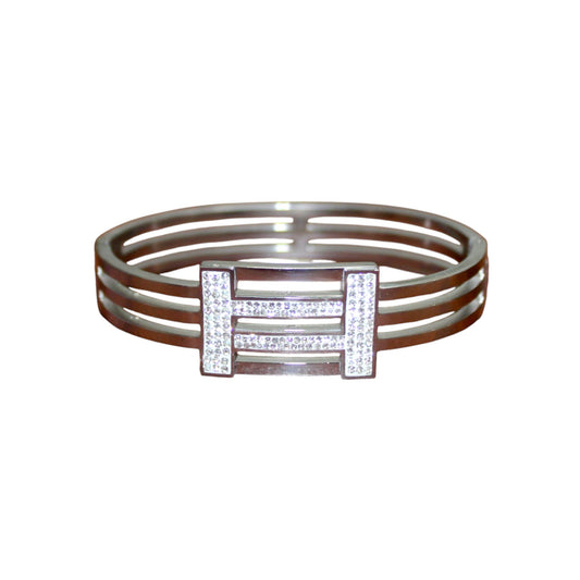 Sparkly H Bangle - Silver (1 Dzn)