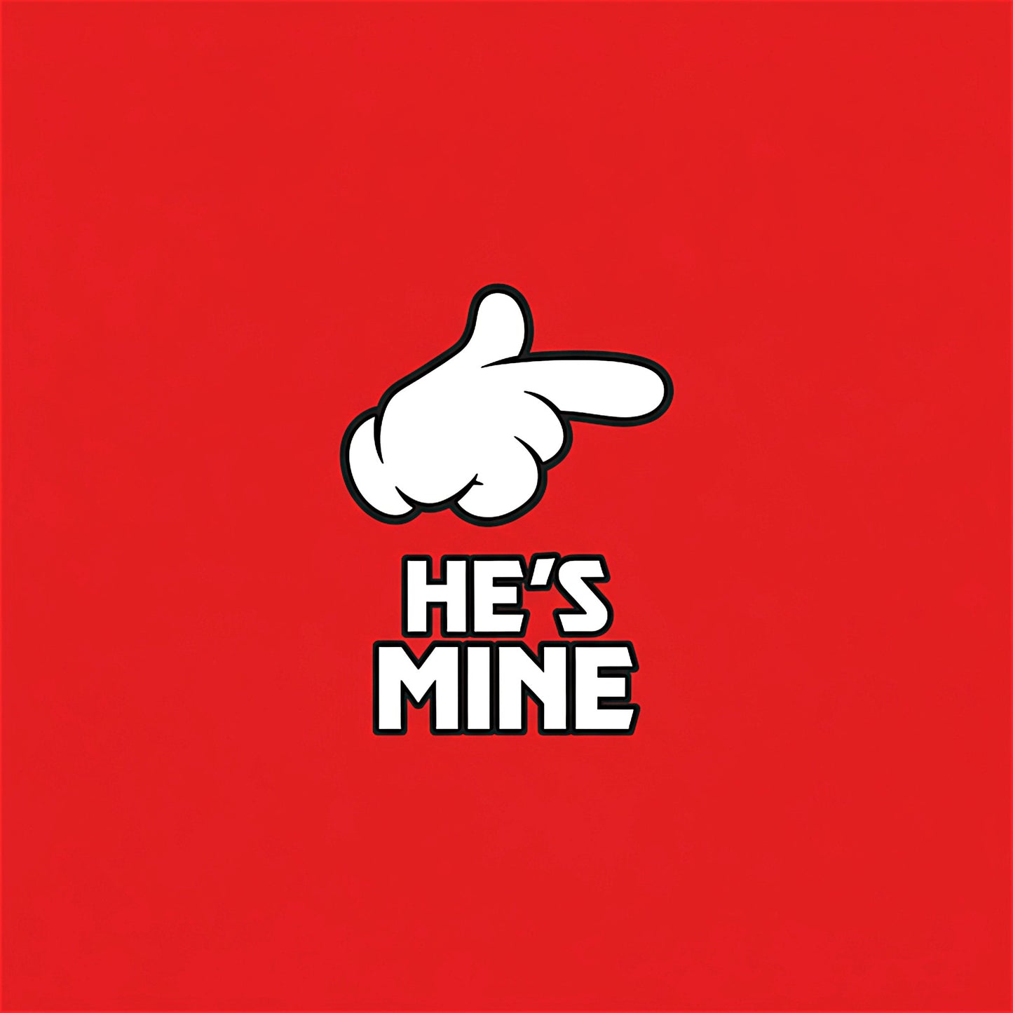 He's Mine Hoodie - Red
