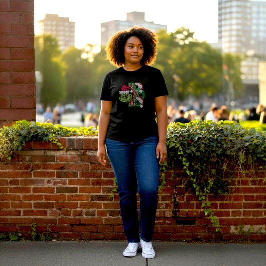 Sparkly Christmas Black T-shirt