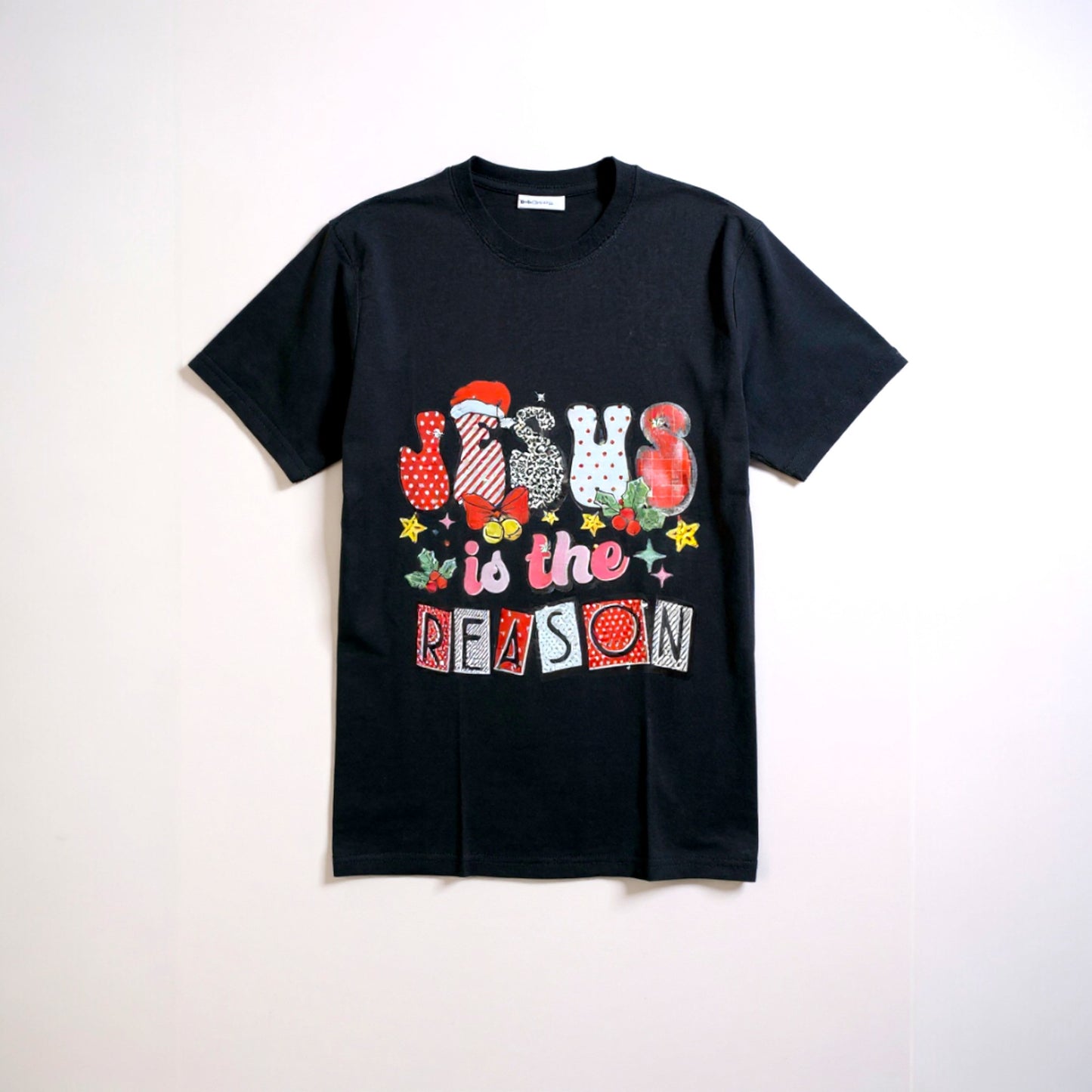 Jesus Christmas T-shirt-Black
