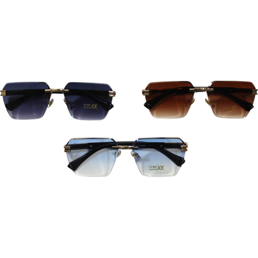 Rimless Square Sunglass Set - KT11