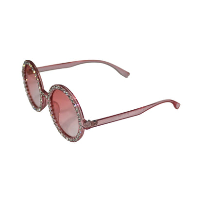 Round Rhinestone Sunglass Set - KT14