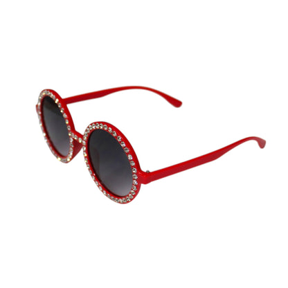 Round Rhinestone Sunglass Set - KT14
