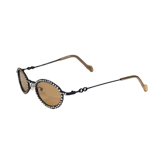 Oval Rhinestone Sunglass Set - KT23