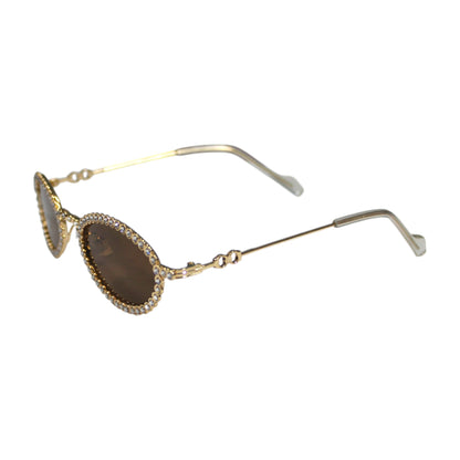 Oval Rhinestone Sunglass Set - KT23