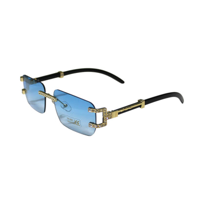 Rimless Rhinestone Sunglass Set - KT7