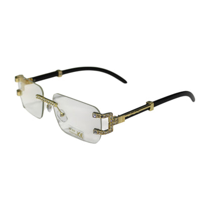 Rimless Rhinestone Sunglass Set - KT7