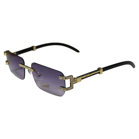 Rimless Rhinestone Sunglass Set - KT7