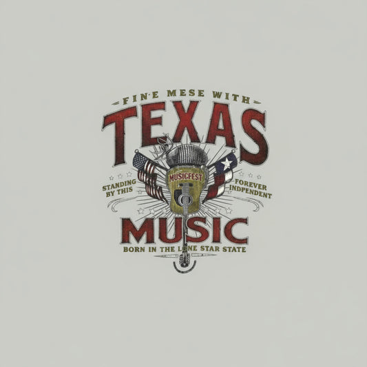 Texas Music T-Shirt - Gray