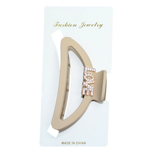 Love Hair Clip - Tan (1 Dzn)